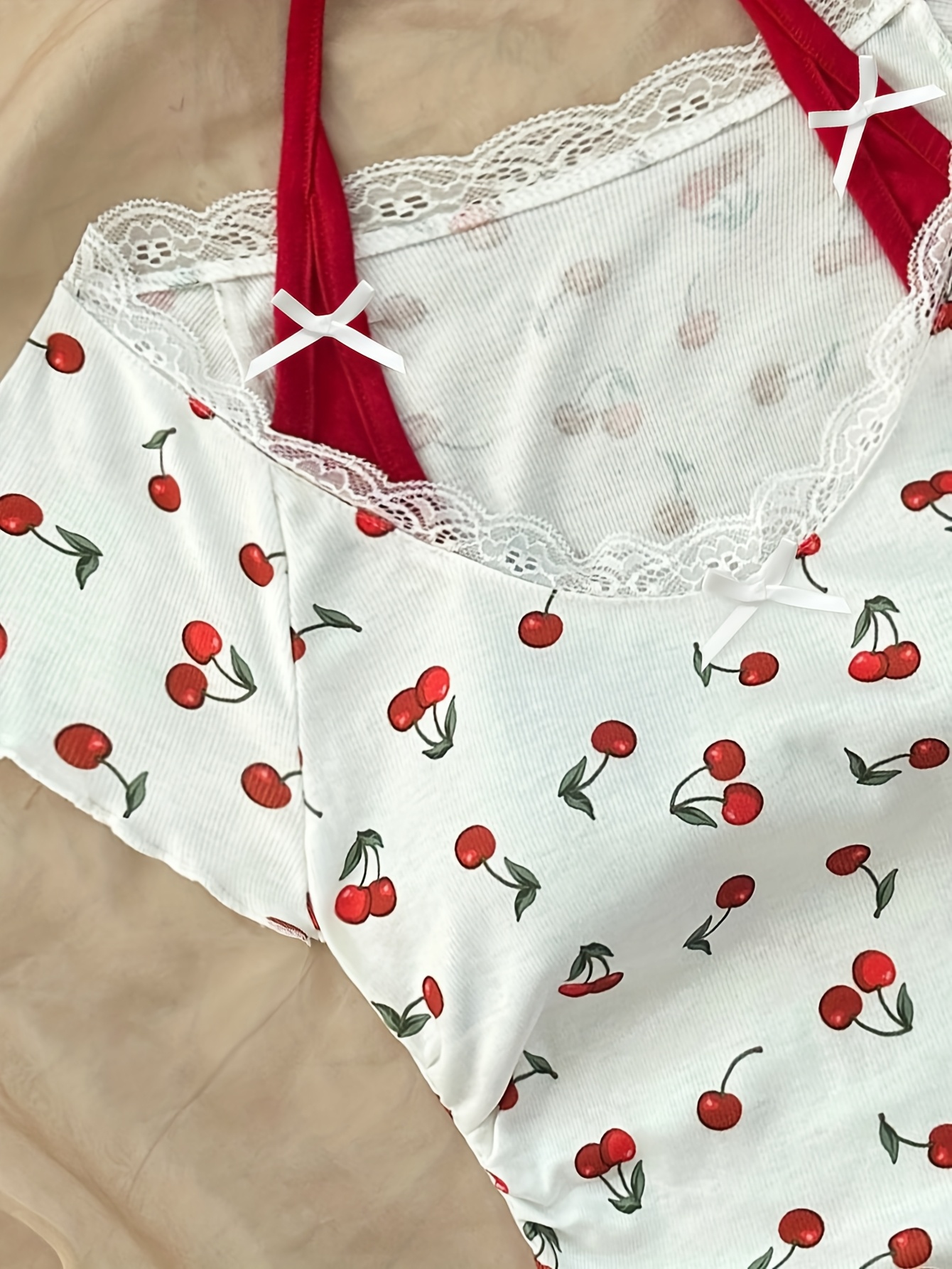 fashionable womens printed t shirt pure desire style cherry - Temu