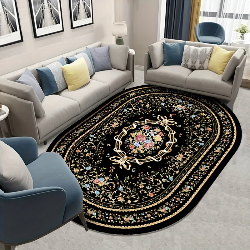 Bandeja de Metal estilo europeo para mesa de centro, placa decorativa  ahuecada con borde dorado, redonda, para decoración de sala de estar -  AliExpress