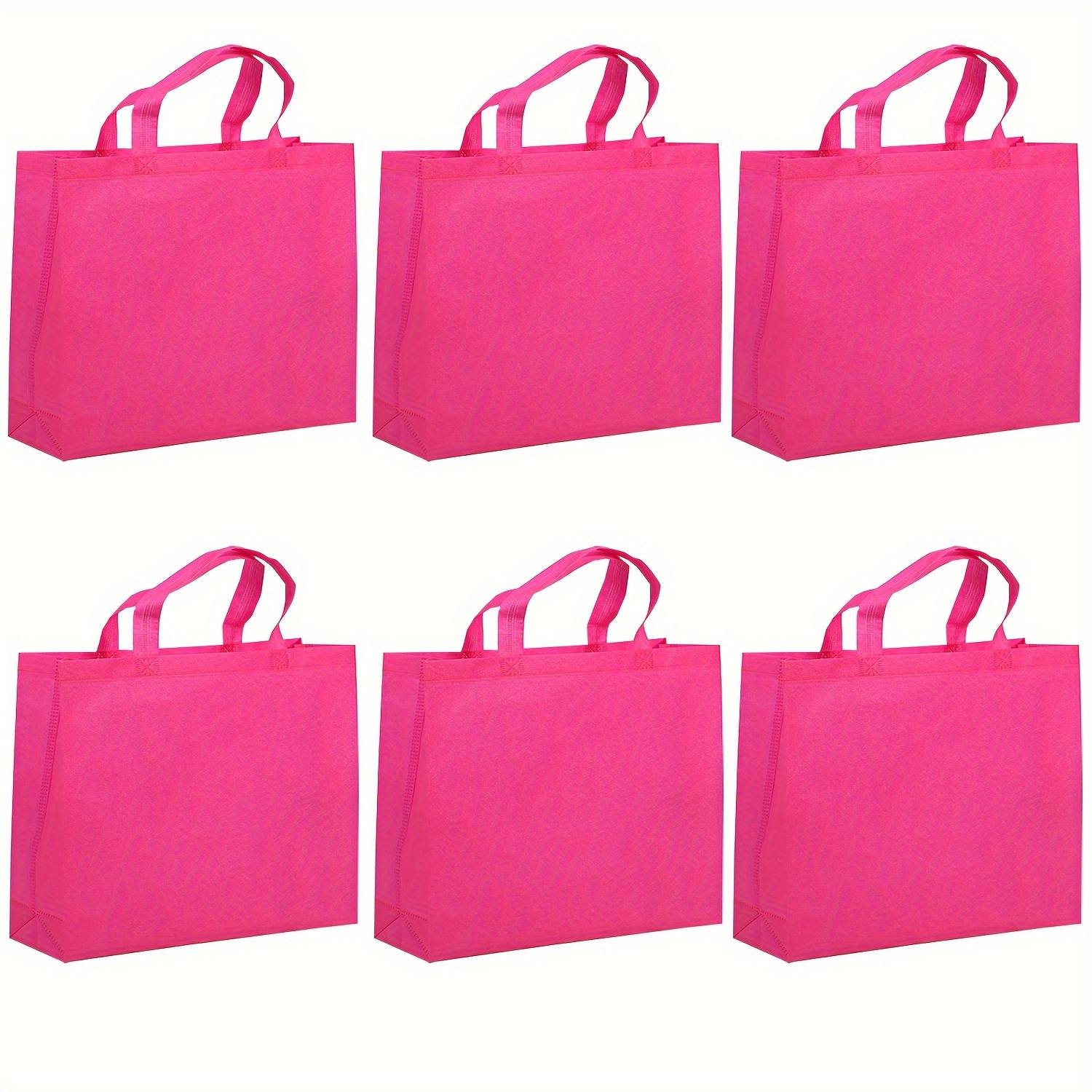 TEMU 6 Horizontal 35x25x10cm Non-woven Gift Tote Bags - Durable And Stylish With Handles - Perfect For Birthdays, Halloween, Christmas, Thanksgiving,