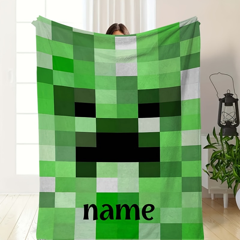 

1pc Blanket, Personalized , - , And Fleece For , Bed, Sofa, Dorm, , Traditional , , All-, , -tear, Polyester, 200-250gsm