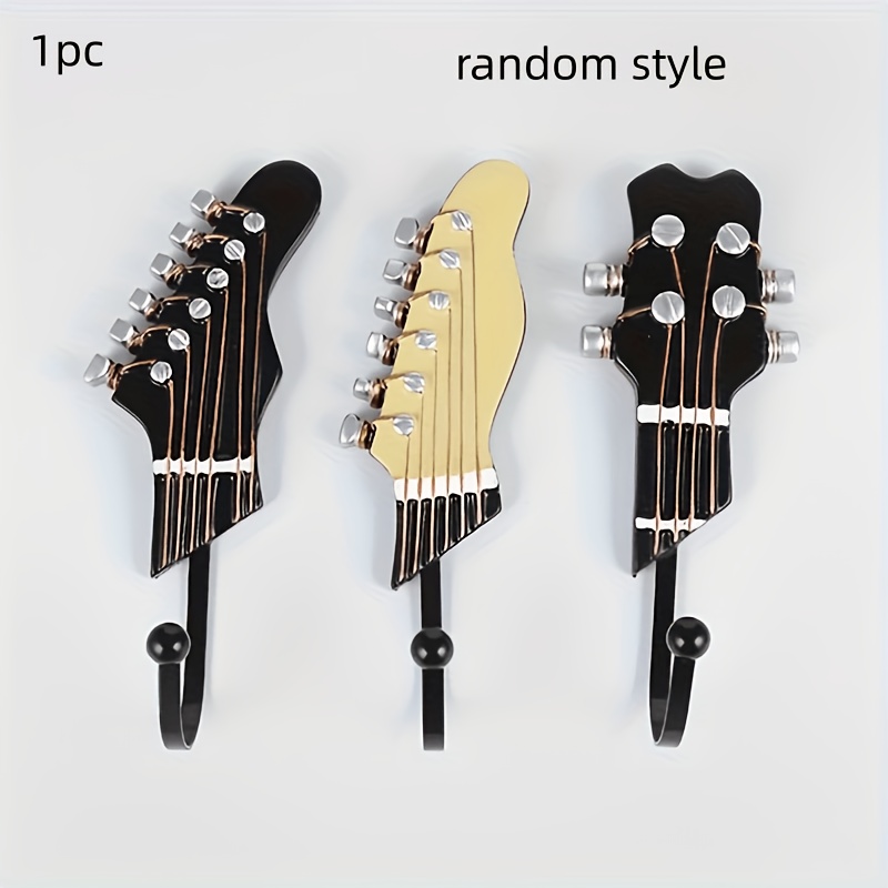 TEMU Crochet Décoratif Créatif Tendance, Cadeau d'Anniversaire, Décoration Suspendue pour Salon Chambre Guitarre Crochet en Résine, Convient pour