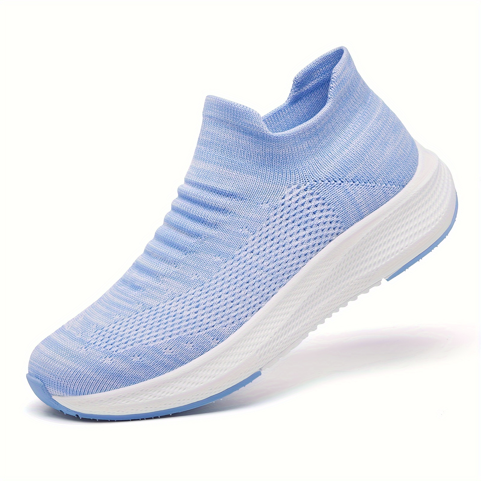 Womens Slip on Walking Shoes Comfort Lightweight Breathable Sock Shoe Non-Slip Mesh Casual Fashion Tennis Running Sneakers