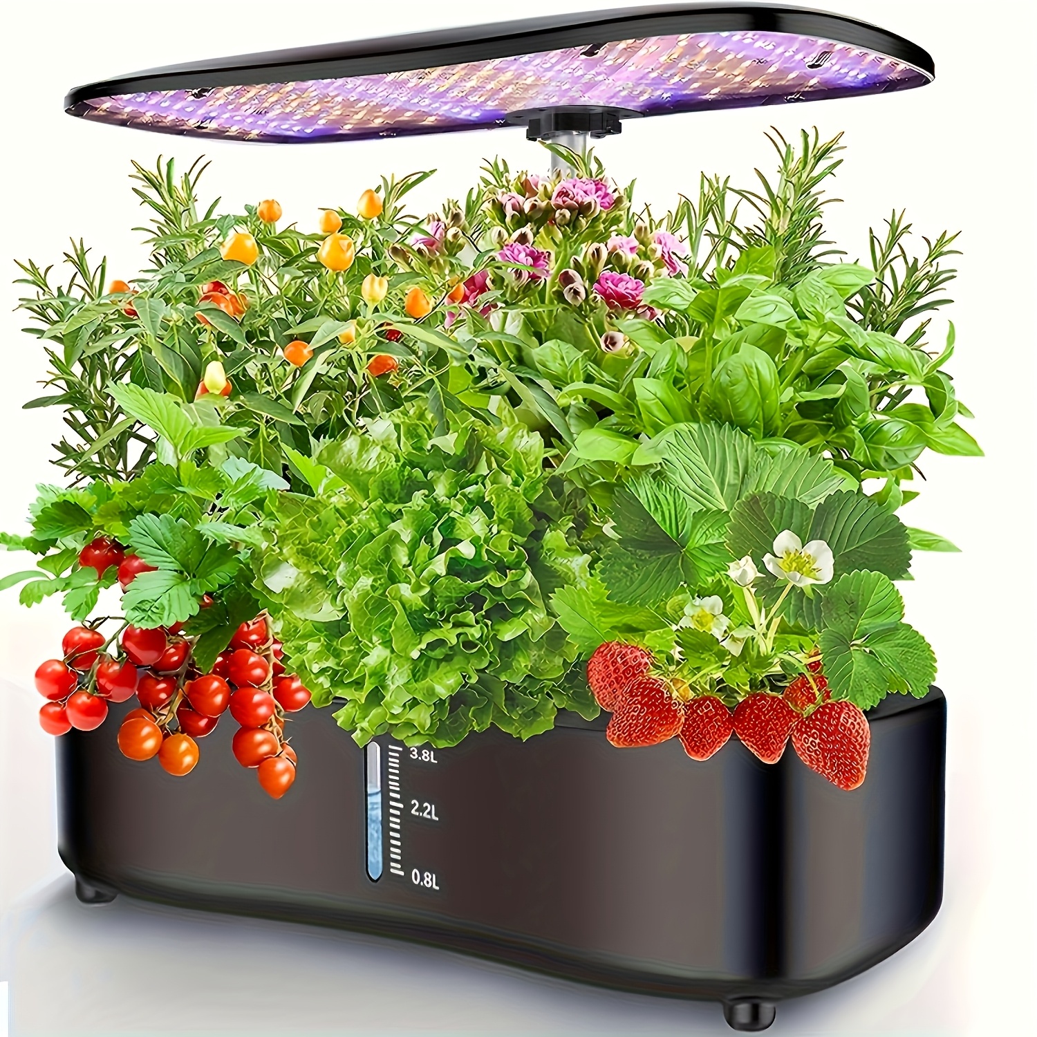 Large Tank Hydroponics Growing Pods, Garden Kit Indoor With Grow Lights, Plants Germination Kit With Quiet Water Pump, Auto Timer, Height Adjustable To 20", Gardening Gifts Home Decor
