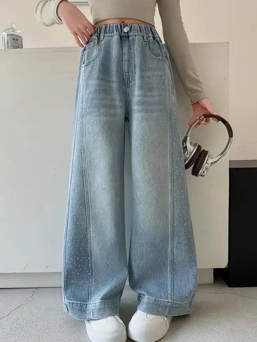 Big Girls Y2K Gradient Sparkle Baggy Jeans, 65%, Kpop Trendy Pants, Kids Clothes Girls, Girls Jeans, Teen Girl Gifts Big Girls Y2K Gradient Sparkle Baggy Jeans, 65%, Kpop Trendy Pants, Kids Clothes Girls, Girls Jeans, Teen Girl Gifts