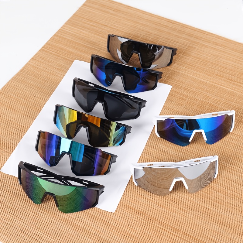 TEMU 8pcs Large Frame Goggles Suitable For Baseball, Outdoor & Summer Activities - Lightweight Unisex Eyewear With, For Fashion, For Driving, Fishing