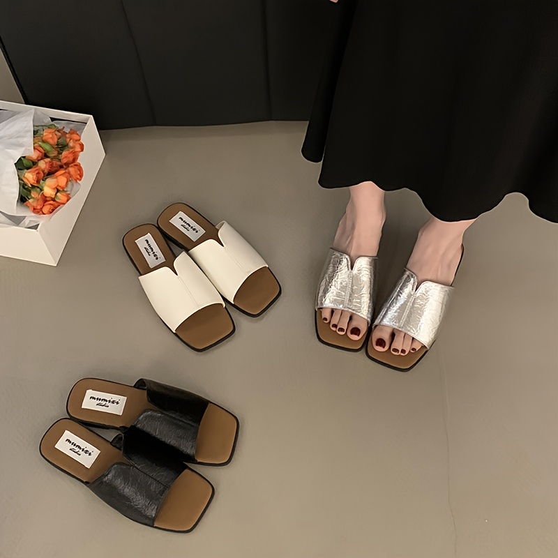 womens flat sandals versatile korean style   word slippers women shoes