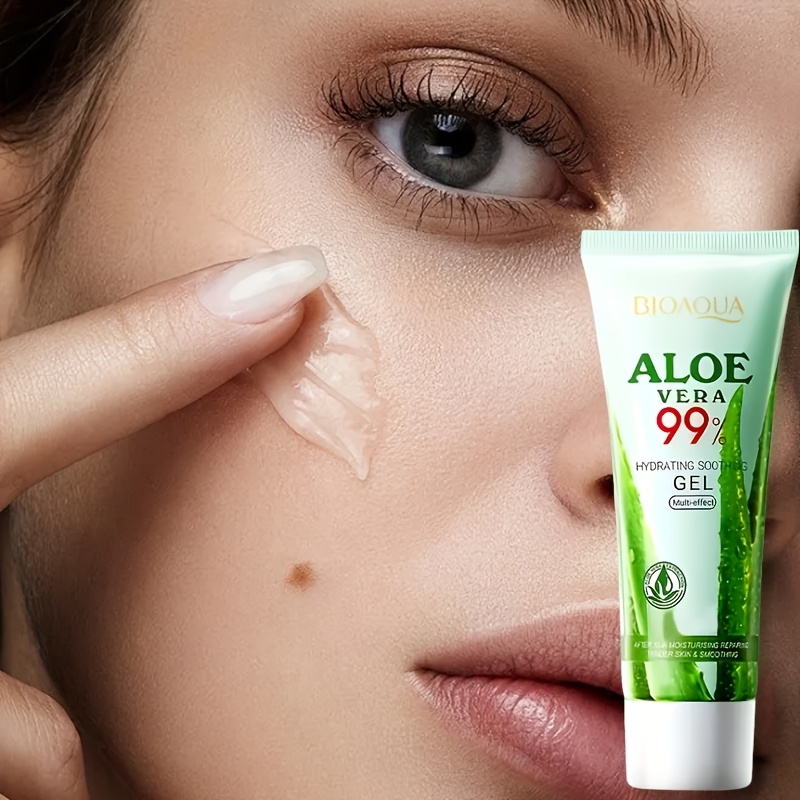 Set 3 bucăți Gel Hidratant cu Aloe Vera 99%, Conține Extract de Aloe Vera, Hidratează și Hidratizează Profund, Efectează Eficient și Îngrijește Pielea, Potrivit pentru Față, Corp, Mâini, Picioare, Utilizare pe Tot Corpul, Formulă Sigură și Hipoalergenică