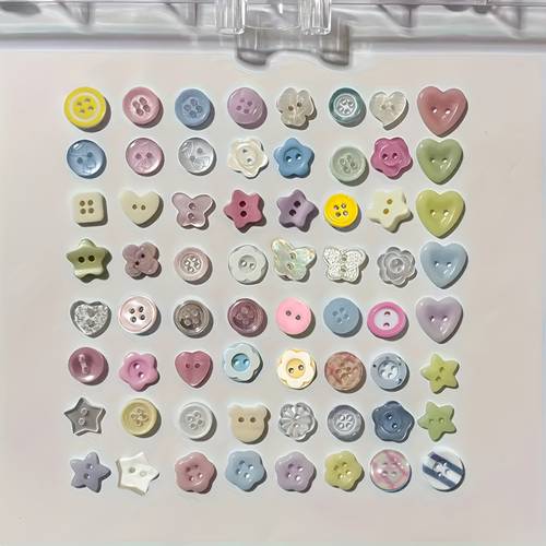 40pcs button handheld account decorative materials baby clothing additions handmade headbands cute button additions
