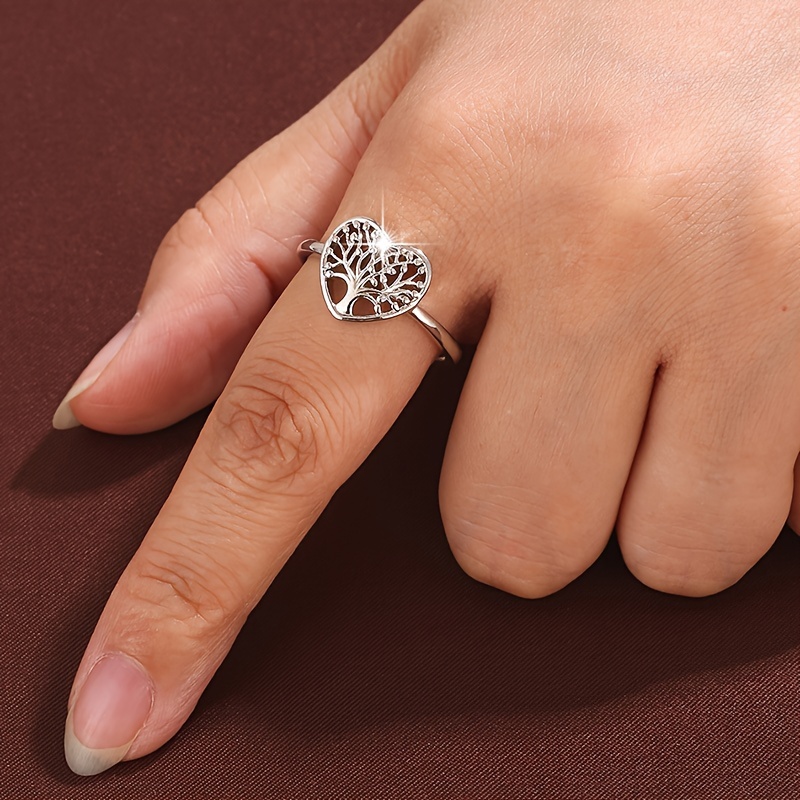 Delicate Hearttree Ring For Women