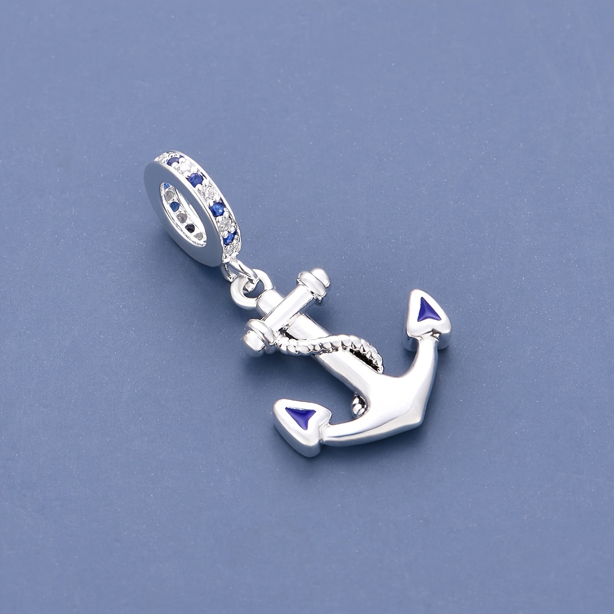 TEMU 1pc Silvery Plated Copper Design Charms Suitable For Jewelry Making Bracelet Or Neck Daily Wear Or As Birthday/vacation Gift For Men And Women