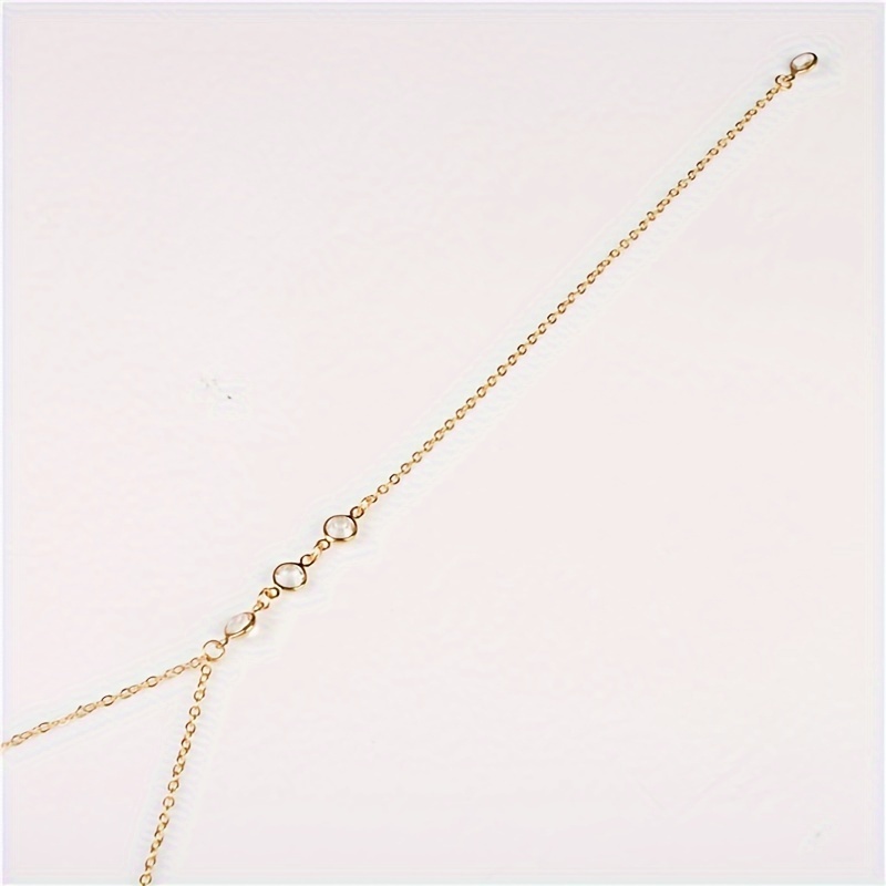 Rhinestone Back Necklace for Backless Dresses