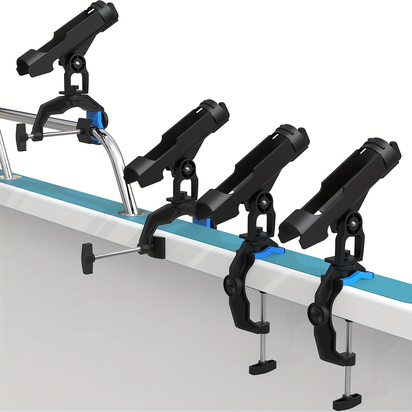 2 4pack fishing rod holder for boat pole holder for fishing boat canoe durable fishing rod holder compatible with     essential fishing gear accessories for boat   gifts for men