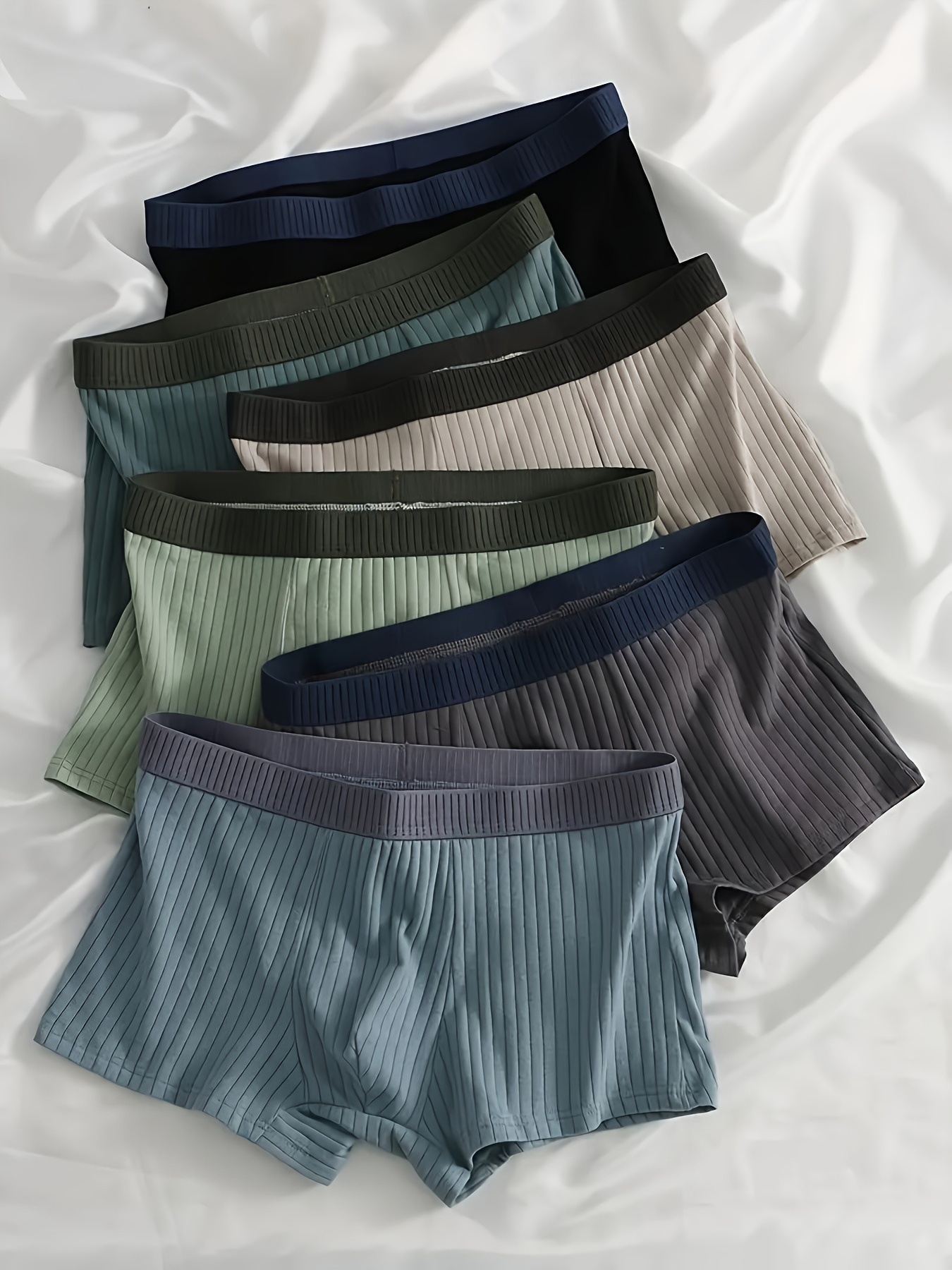 6pcs mens 95 cotton and 5 spandex comfortable breathable athletic casual underwear