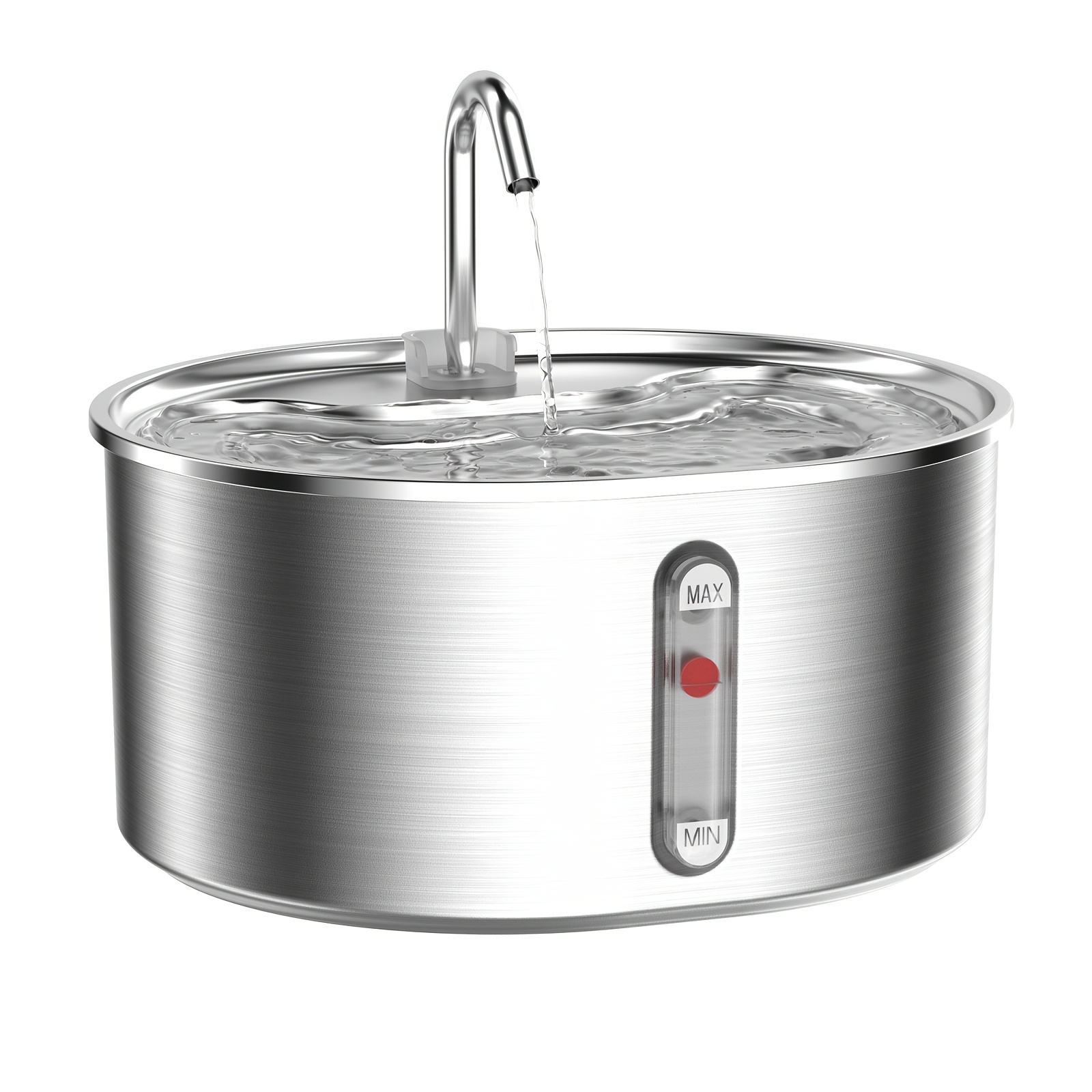 108oz/3.2l Stainless Steel Cat Water Fountain, Indoor Cat Accessories, Cat Bowl And Pet Supplies, 304-grade Sanitary Design, Pump, Five-stage Filtration System, And Continuous , Dishwasher Safe