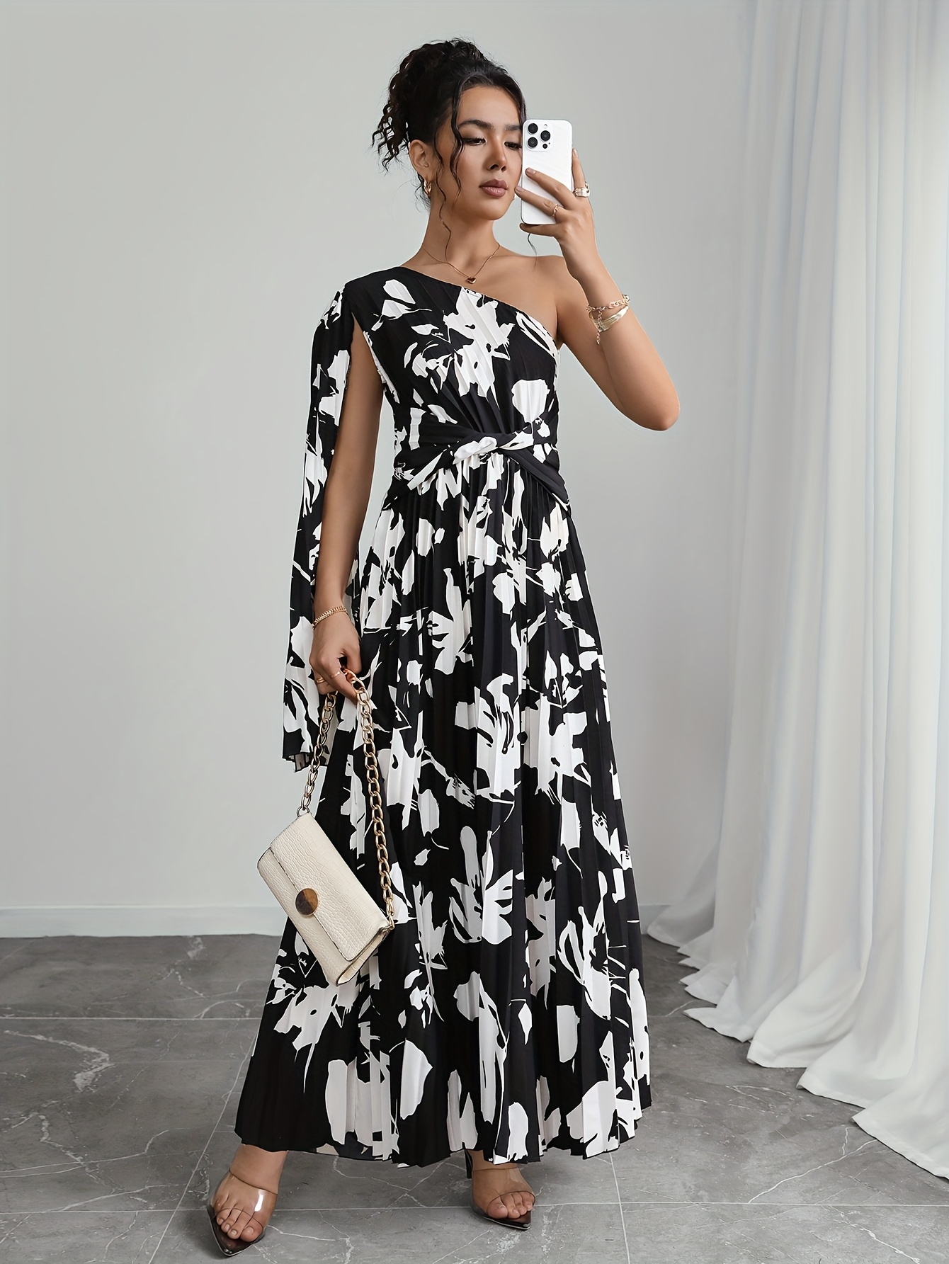 cute one shoulder summer dresses Amazon.com: PRETTYGARDEN Women's Summer One Shoulder Long Formal Dresses  Sleeveless Ruched Bodycon Wedding Guest Slit Maxi Dress (Black,Small) :  Clothing, Shoes & Jewelry