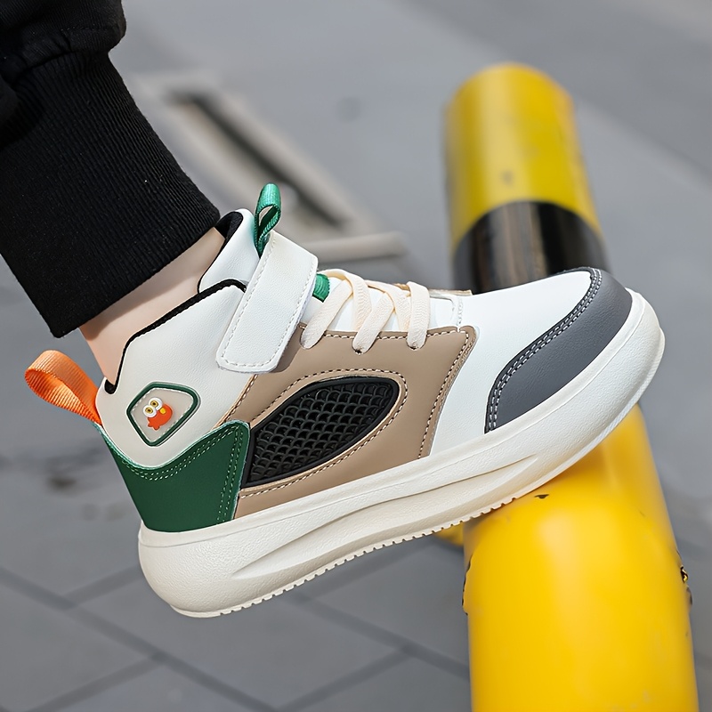 Zapatillas Altas Casuales para Niños, Calzado Atlético Transpirable para Actividades al Aire Libre y Uso Urbano