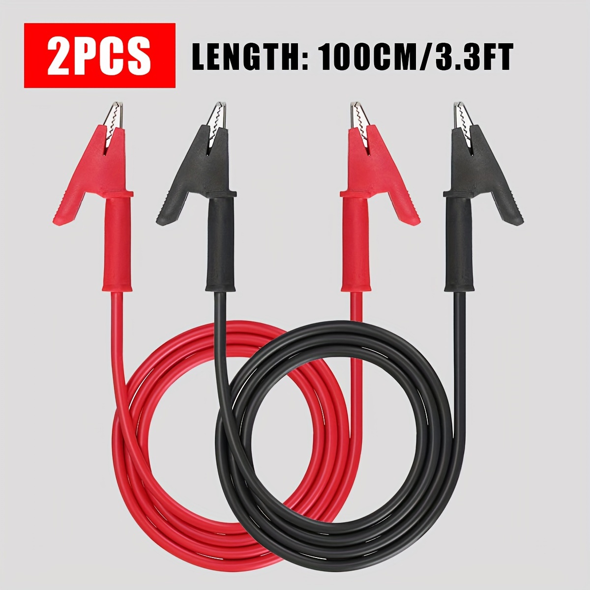 FIXOSHEE Krokodilklemmen 24 Stück - Edelstahl Laborzangen Für Elektroarbeiten