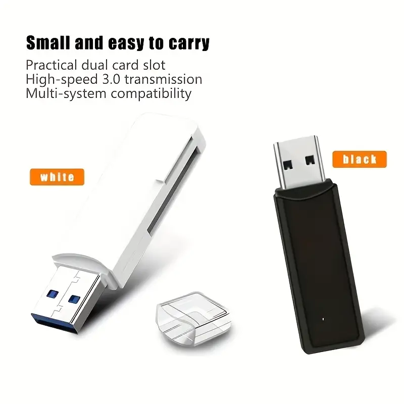 1pc high speed usb 2 0 mini sd card reader plug and play memory card adapter for camera data transfer no battery required transferring photos details 3