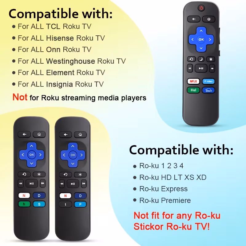 3 pack replacement remote for tv remote and for box compatible all for onn for hisense for tcl for for philips for element tv remotes Product details 0