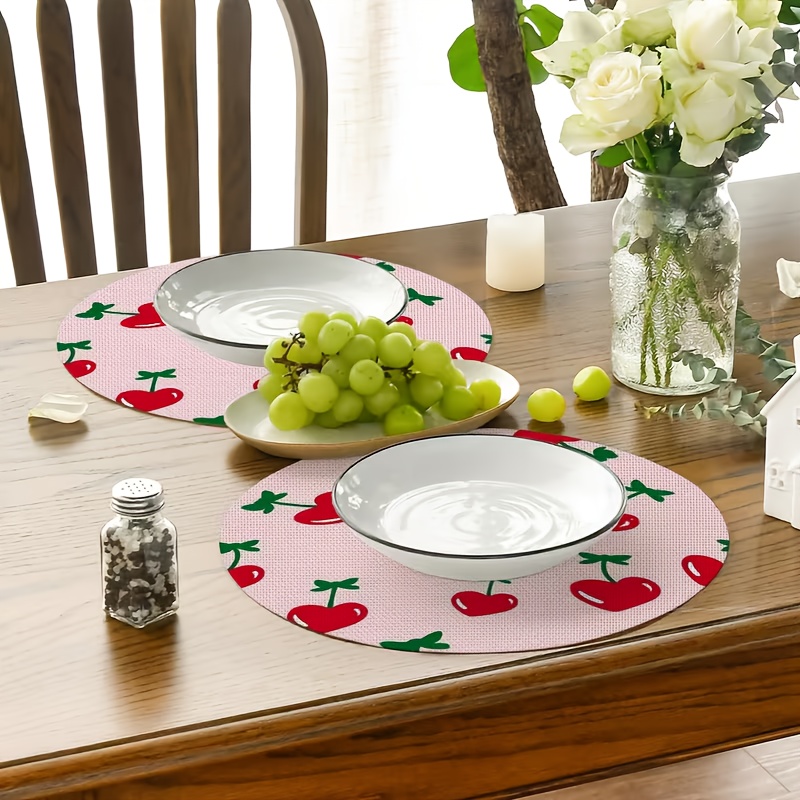 set 4 tischsets elegante holztischsets design