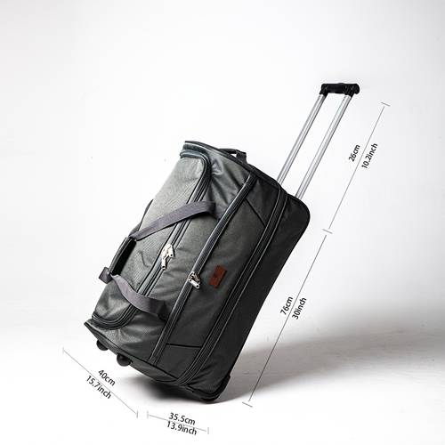 extra large capacity wheeled travel soft suitcase