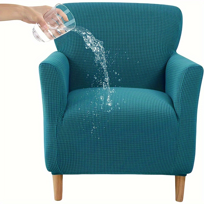 TEMU para sillón de banquete, 1 pieza, de silla de jacquard elástica y , para muebles de sillón con elástica antideslizante, para sillón de , para