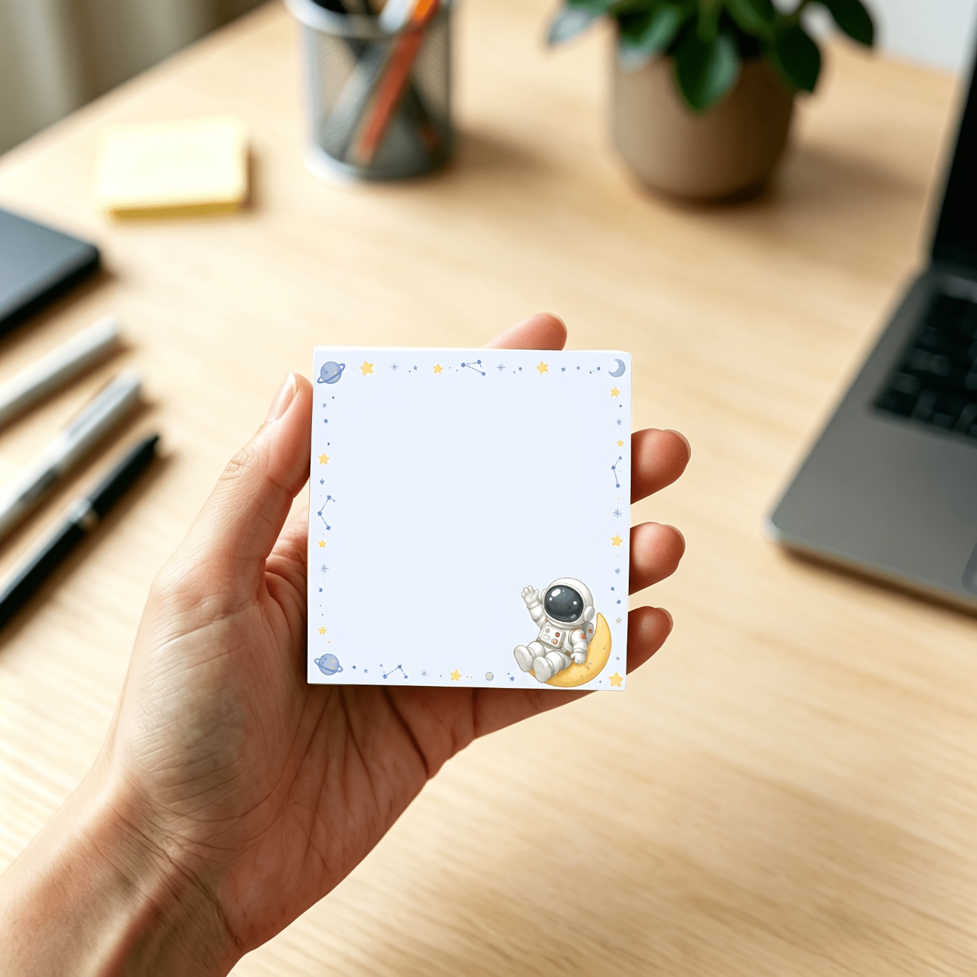 Cute Astronaut Memo Pad for Notes & Journaling