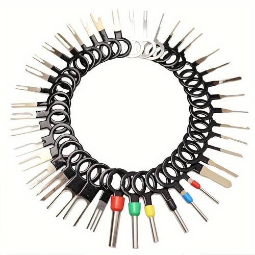 41pcs wire terminal connectors pin extractor tool set car terminal removal tool kit terminal ejector kit pin ejector wire kit extractor auto terminal removal connector
