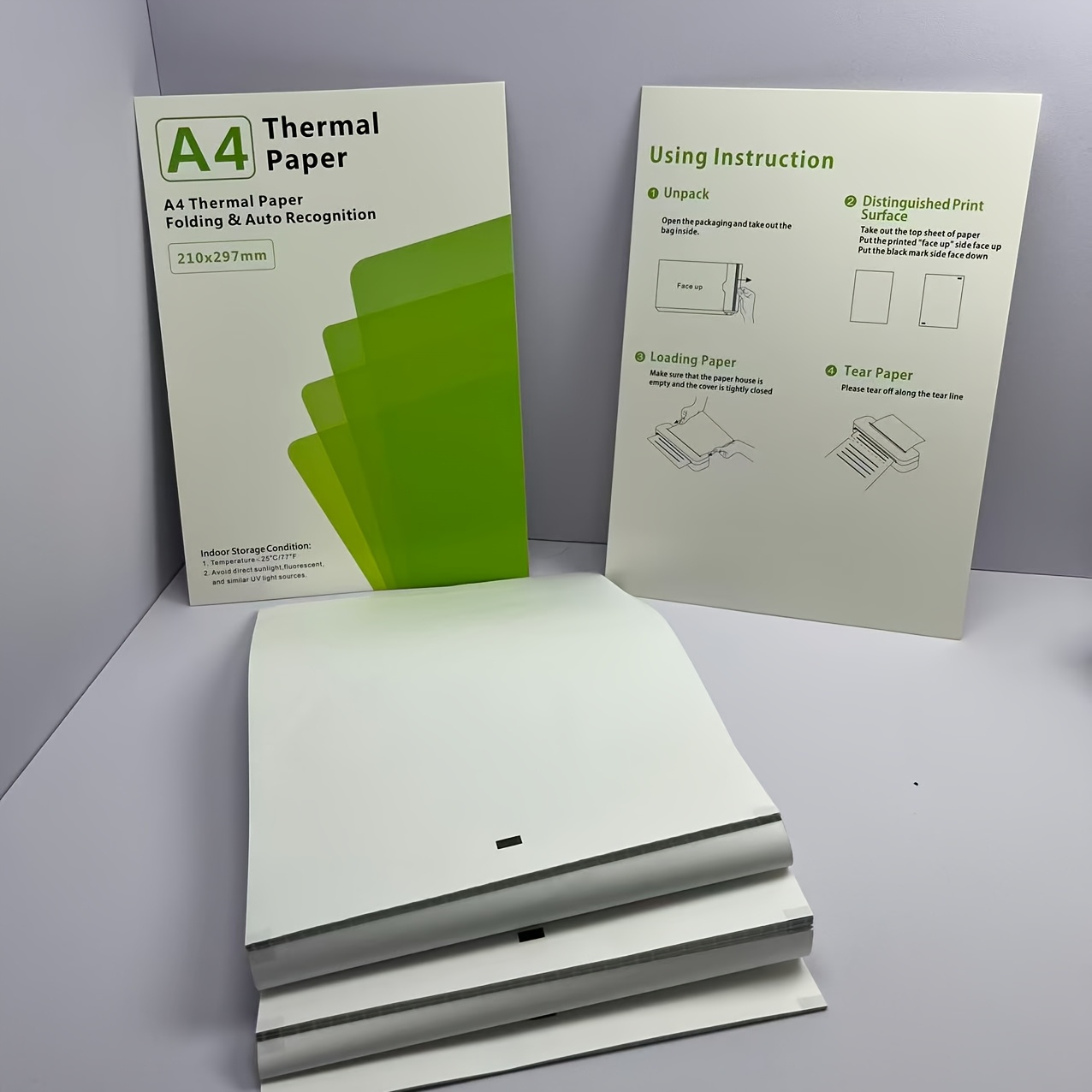 205 Sheets A4 Thermal Printer Paper - Quick-dry, Fan-folded, White, Ideal For D810b Printers, Perfect For Copying & Printing, Copying Paper | White Paper | Durable Paper