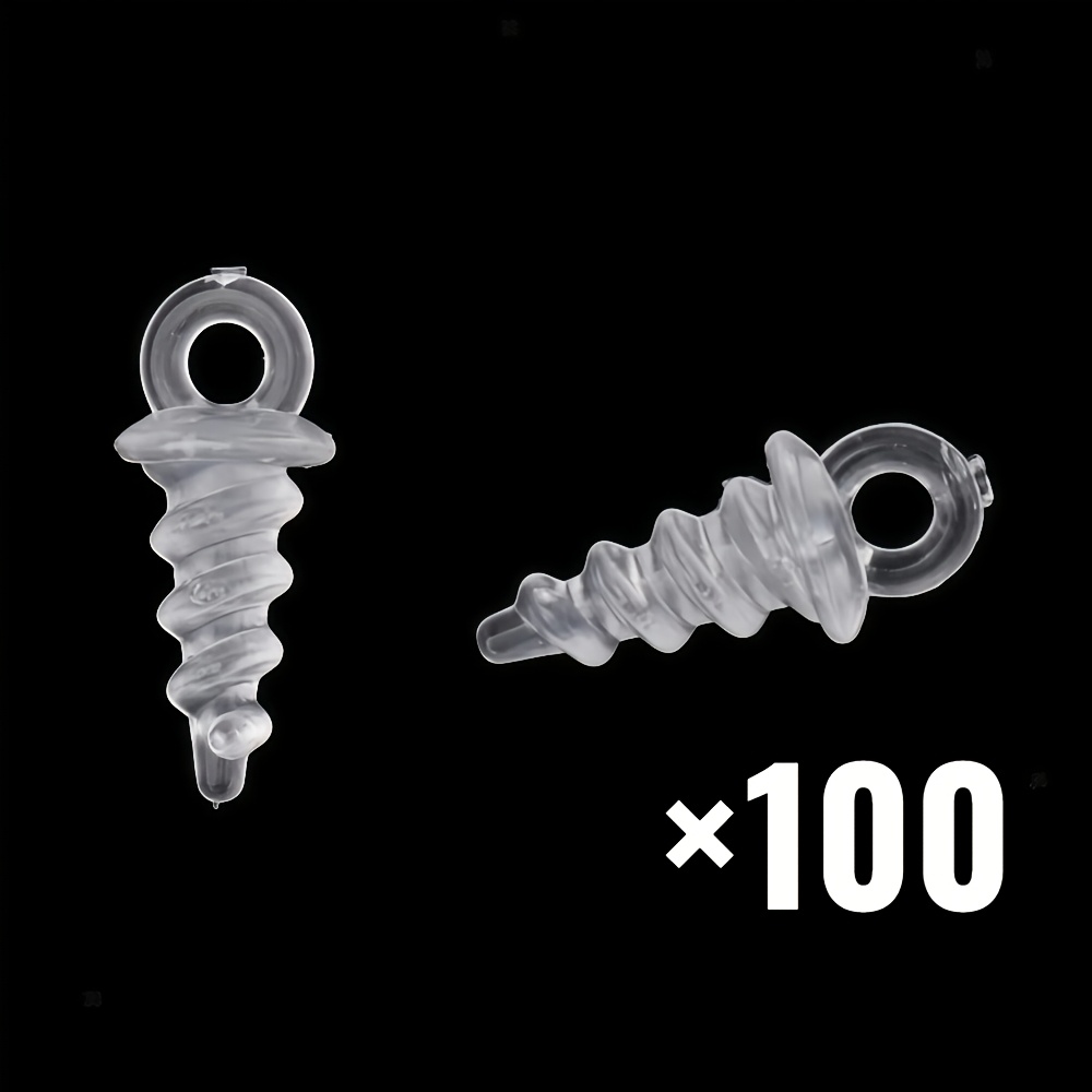 Image of Jsfun 100pcs Boilie Screw Carp Fishing Accessories Plastic Boilies Bait Stopper For Carp Rigs Terminal Tackle Bait Holder Tool