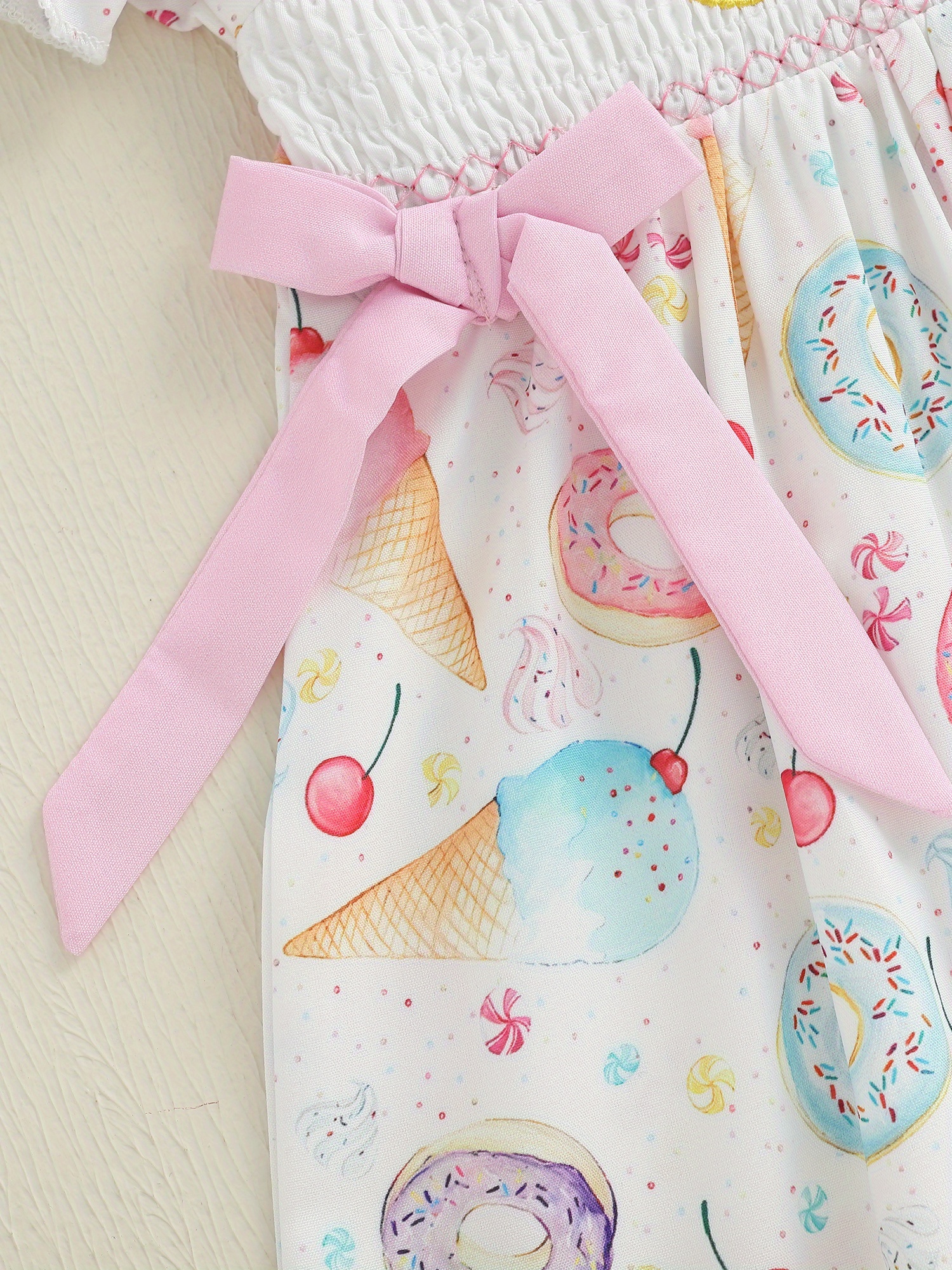 ice cream birthday dress Ice Cream Strawberry Themed Birthday Toddler Dress, kids halloween Costume