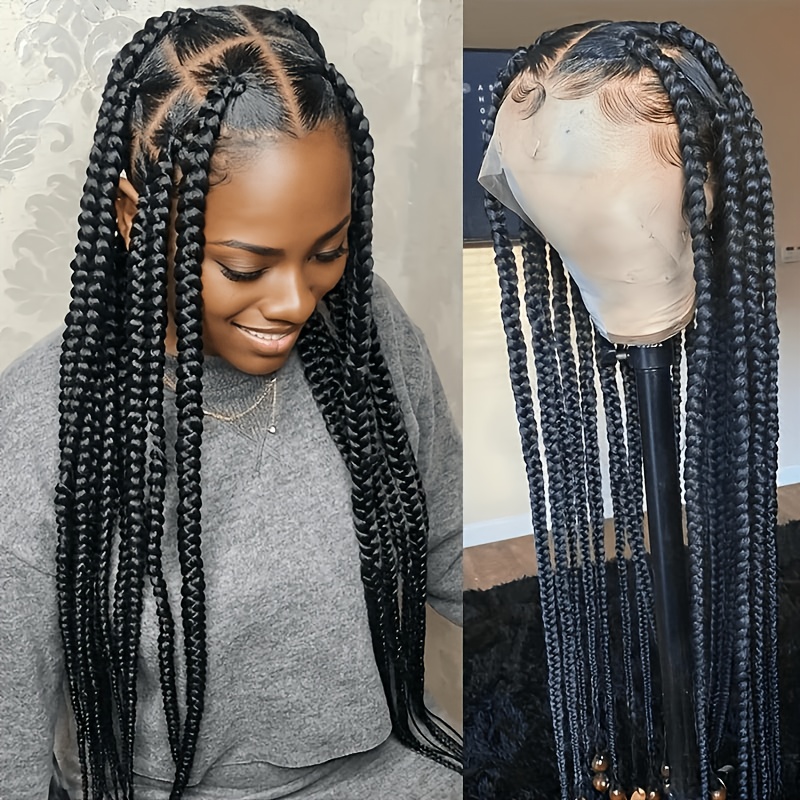 wigs with braids sold on Temu United States