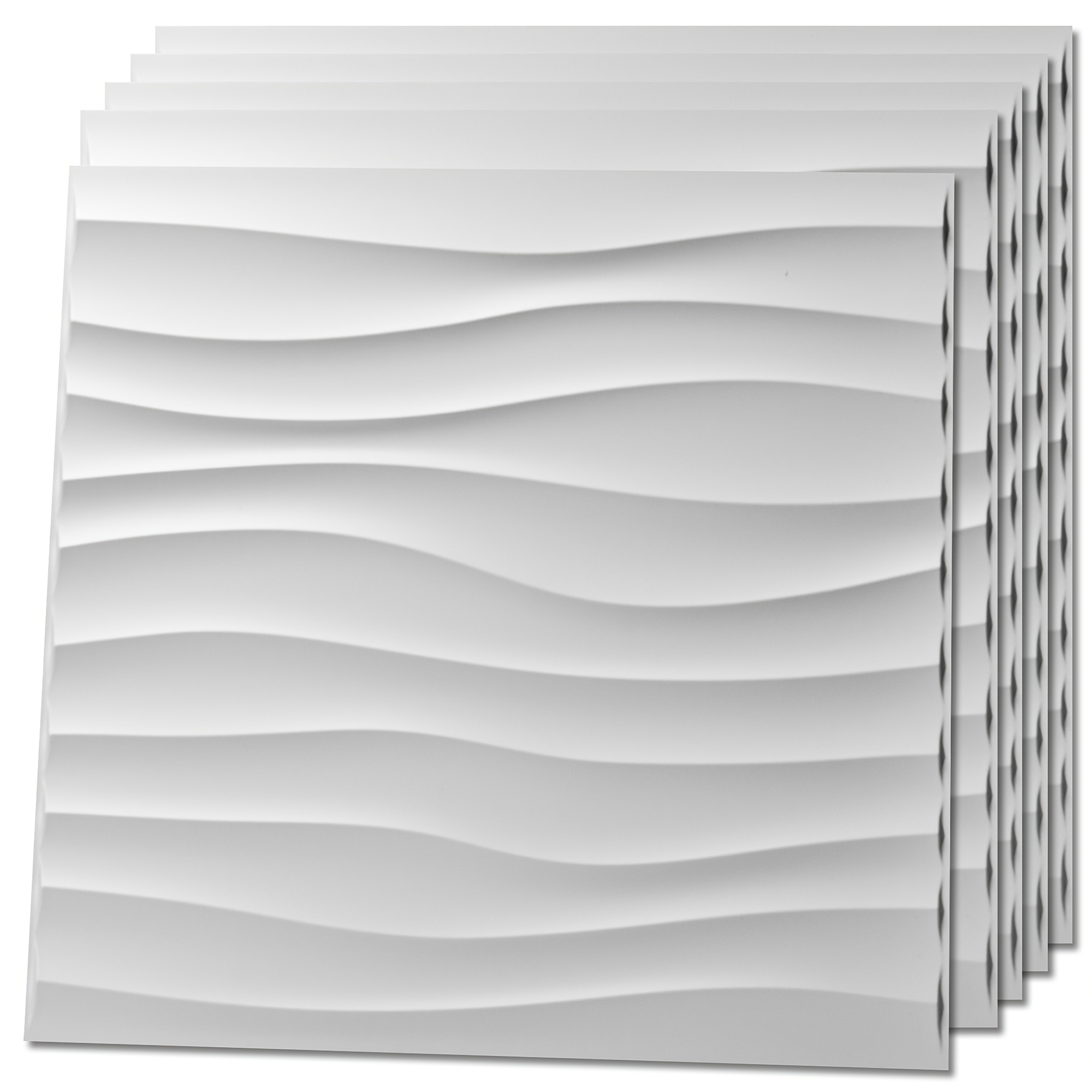 

Art3d 12-pack 19.7 In. X 19.7 In. 3d Wall Panel In White, 32 /case