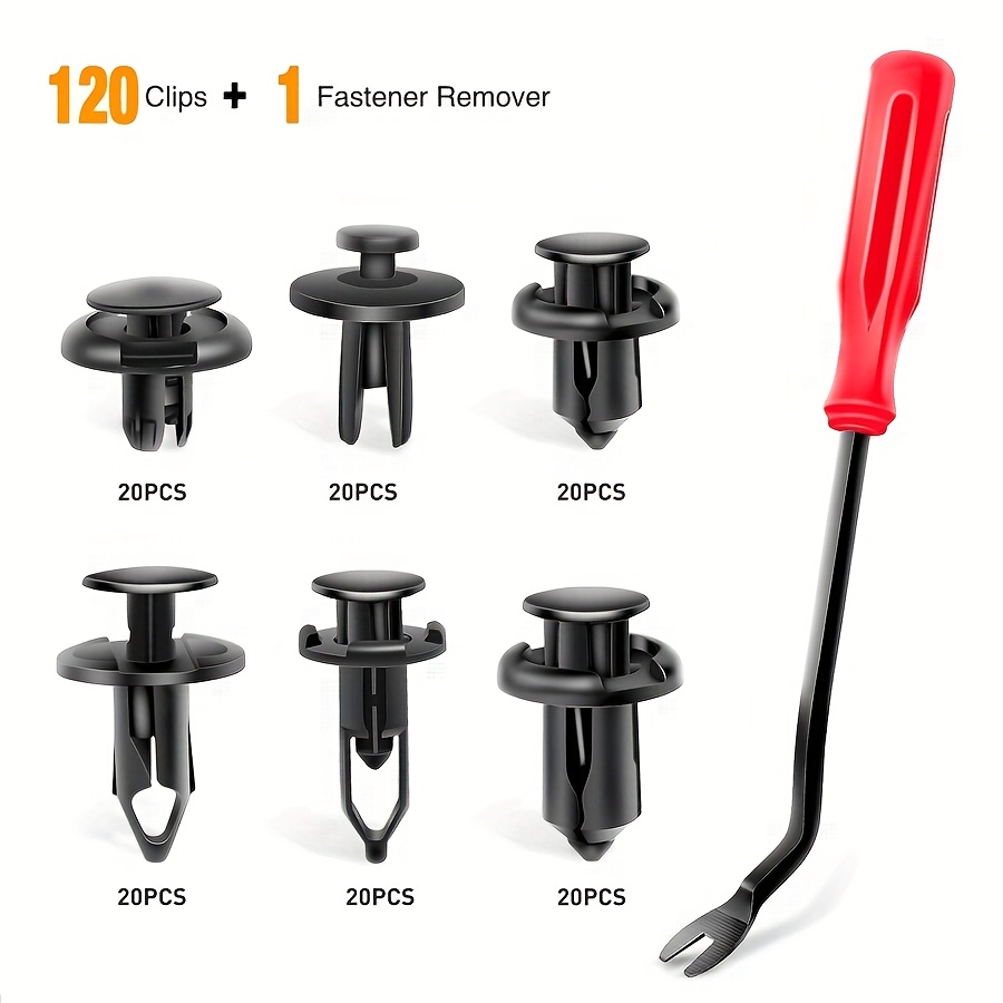 TEMU 120pcs Set Of Automotive Clips