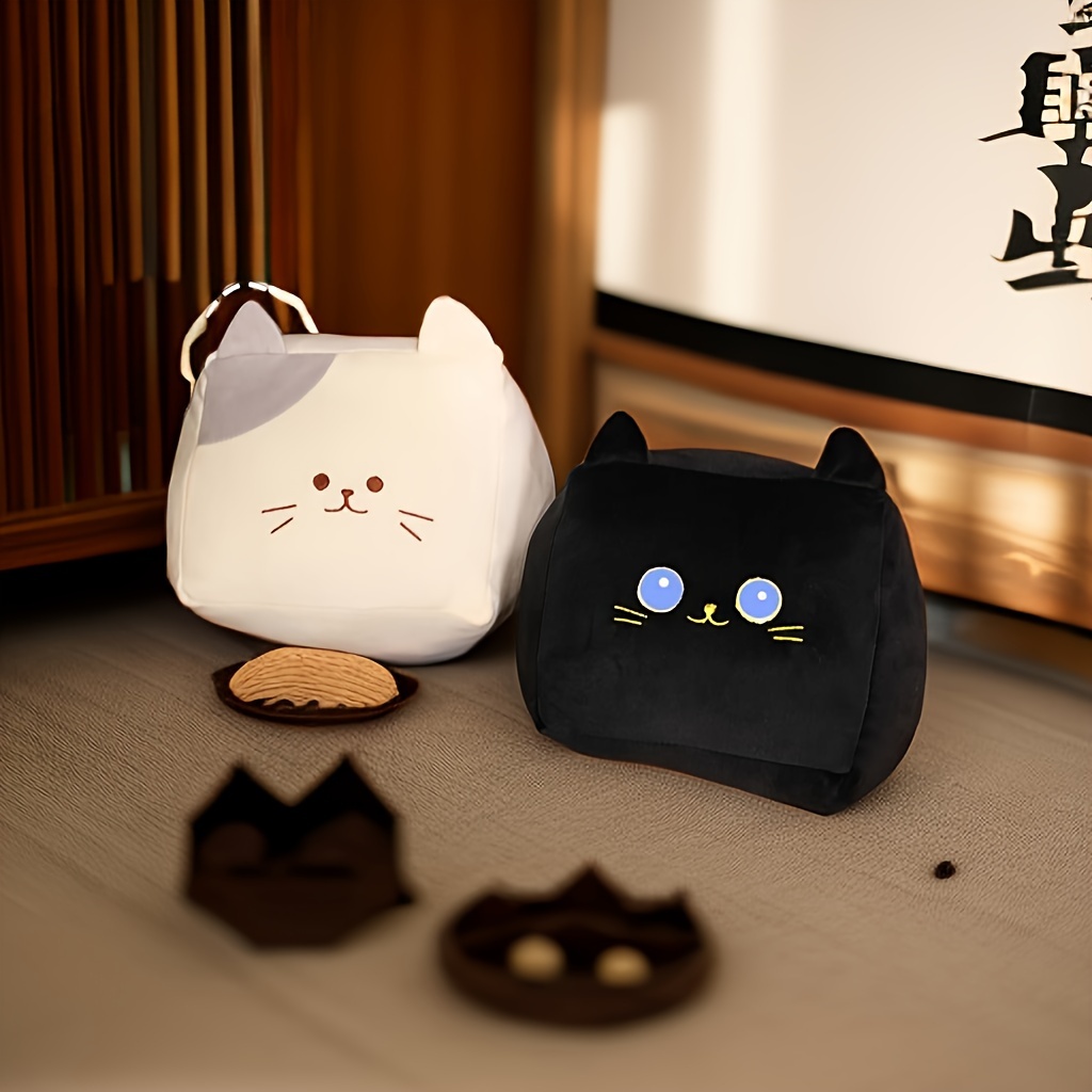 Cute Soft Cat Plush Pillow Sofa Cushion Toy - Temu