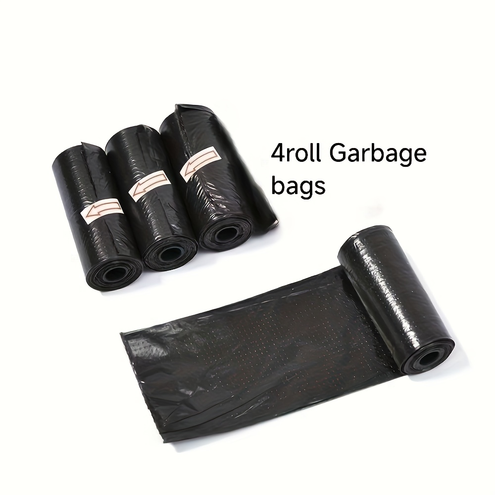 TEMU 4 Rolls Of Small Trash Bags, Total 60pcs – Car Garbage Bins, To Clutter!
