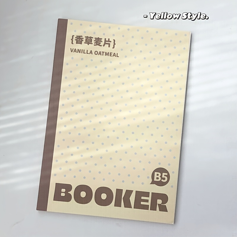 TEMU 1pc B5 Loose Leaf Notebook 60 Sheets Paper Creative Tearable Notebook Dot Pattern Cover Horizontal Line Inner Page Design Notebook