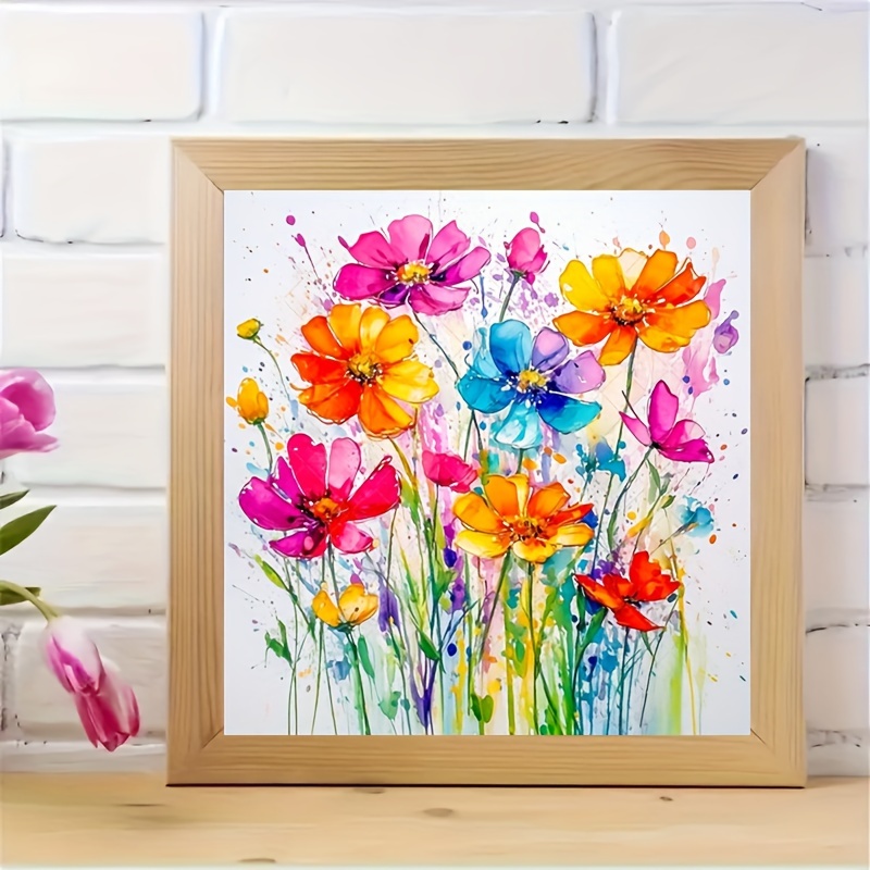 Diy Diamond Painting Kit - With Canvas, Crafting Tools Included