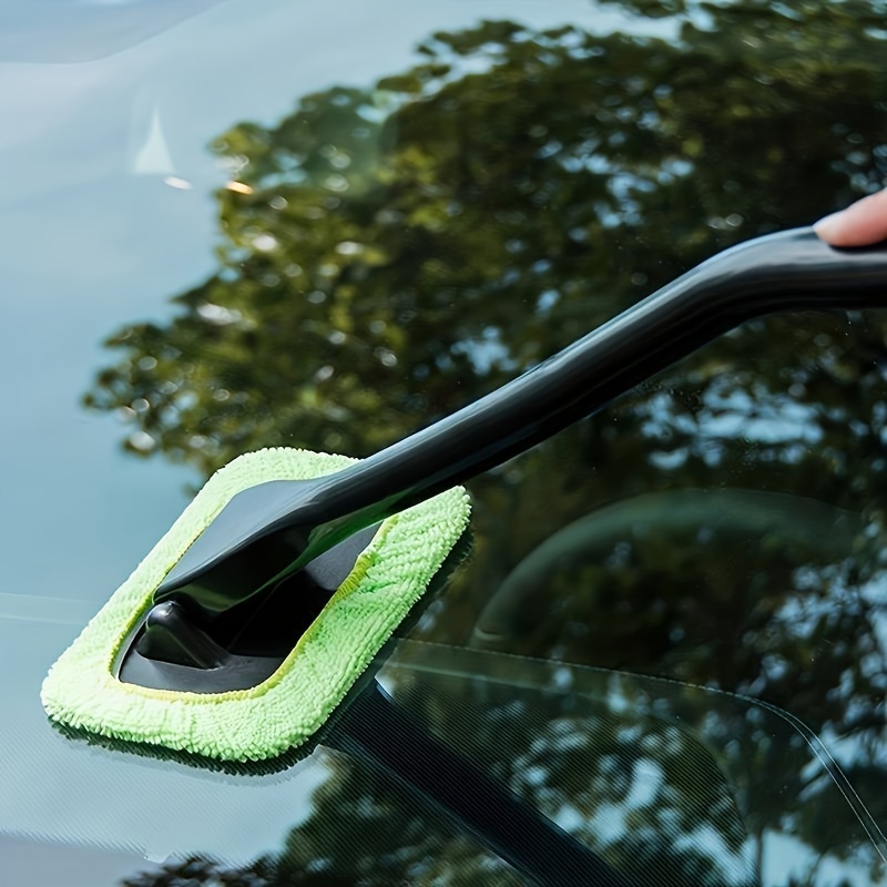 1pc long handle car window windshield cleaning brush kit for cleaning and protecting your windshield car window brush only 1 brush head cover rag details 4