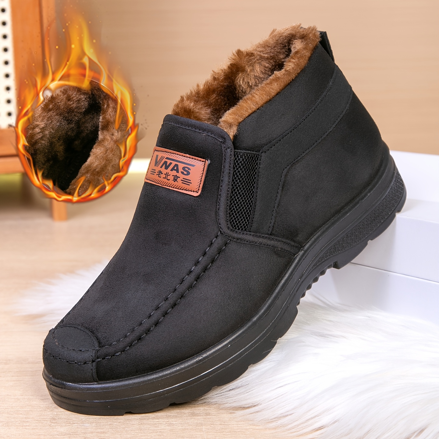 Men's Winter Thermal Slip-On Warm Low-Top Casual Shoes only .41: eDeal Info