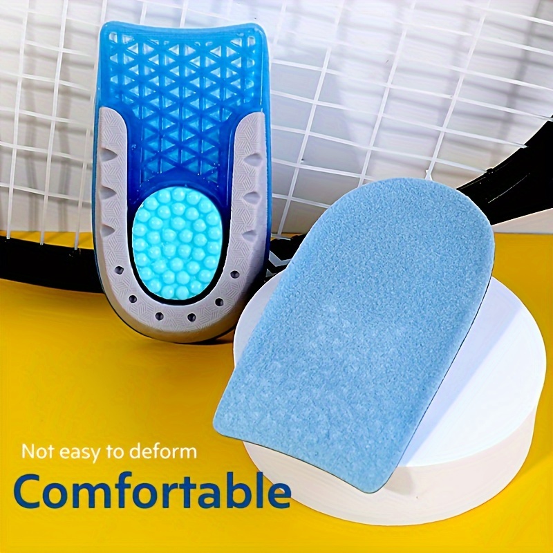 

1pair Non-slip Height Increasing Heel Pads, Shock Absorbing Comfortable Insoles