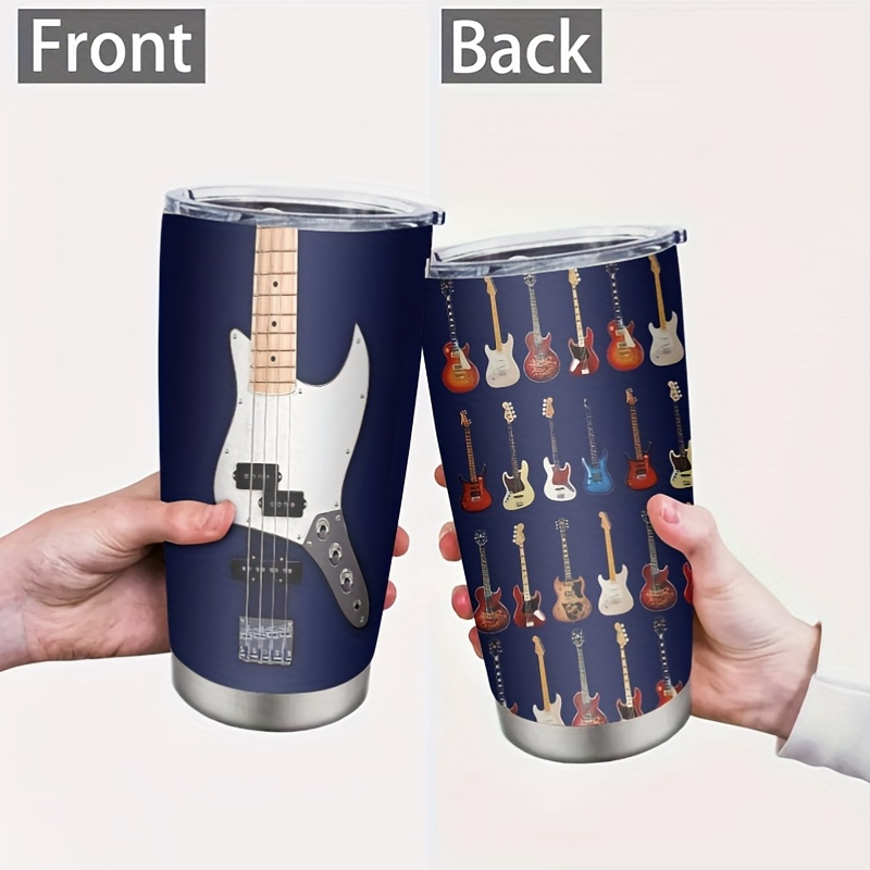 

Steel Guitar 20oz, Insulated Mug For Musicians, Reusable Cup, Guitar ,