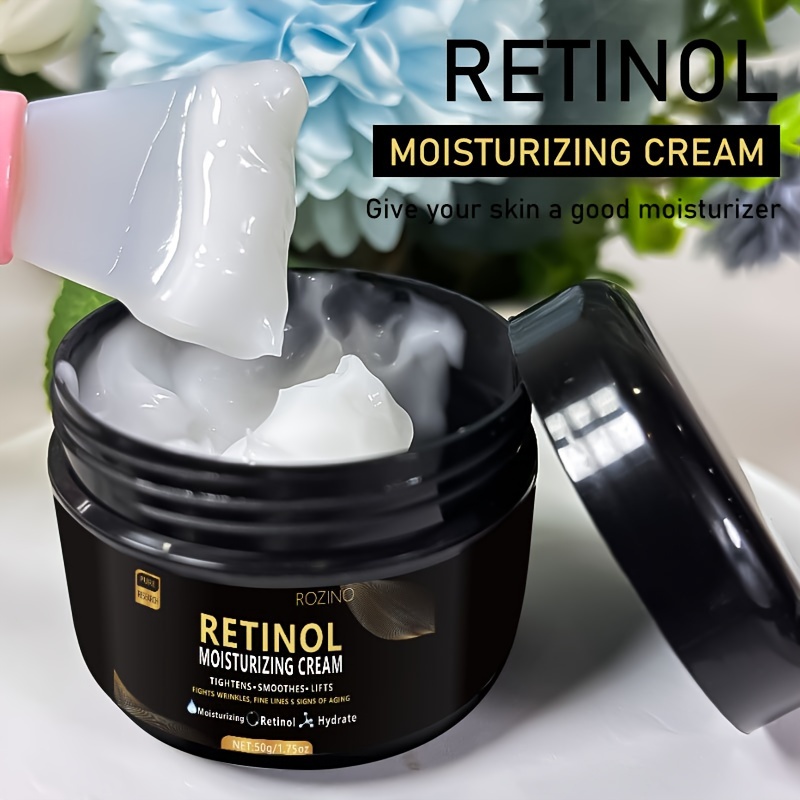 ROZINO 4pcs Retinol Skincare Set Firming, All Skin Types, Moisturizing & Firming, Caffeine Eye Cream, Face Cream, Moisturizing Cream, Facial And Neck Care Stick, Nighttime, Wrinkle Skincare Set, Skin Soft, Delicate And Smooth