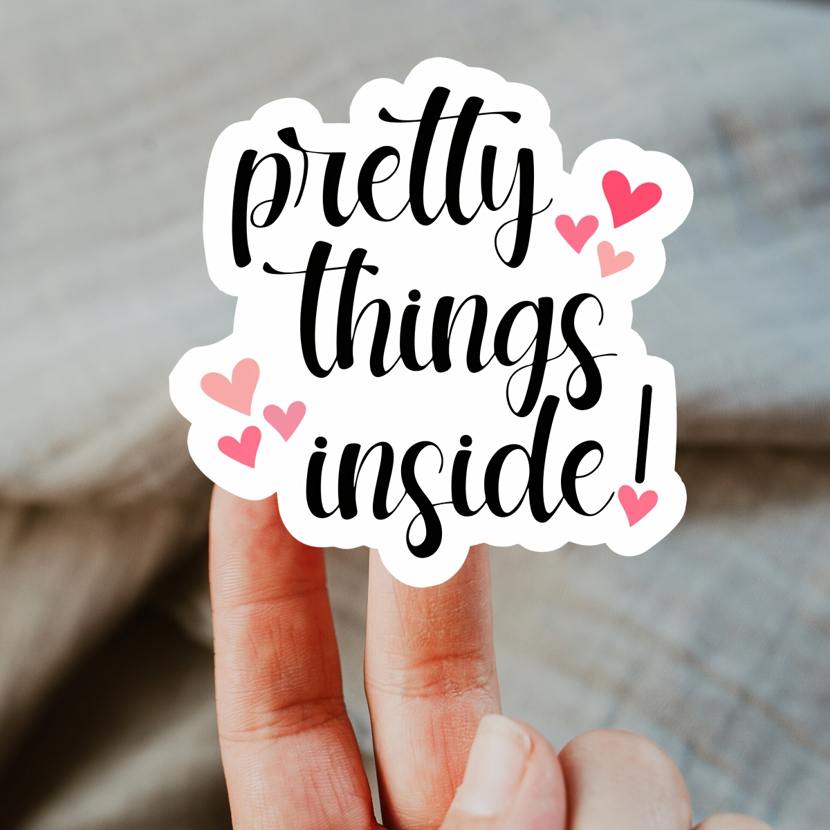 Image of 200 Stickers On A Roll, Featuring Lovely Designs For Small Business Packaging, Including Pink Heart Seals For And Wedding Labels, Measuring 1.5 Inches.