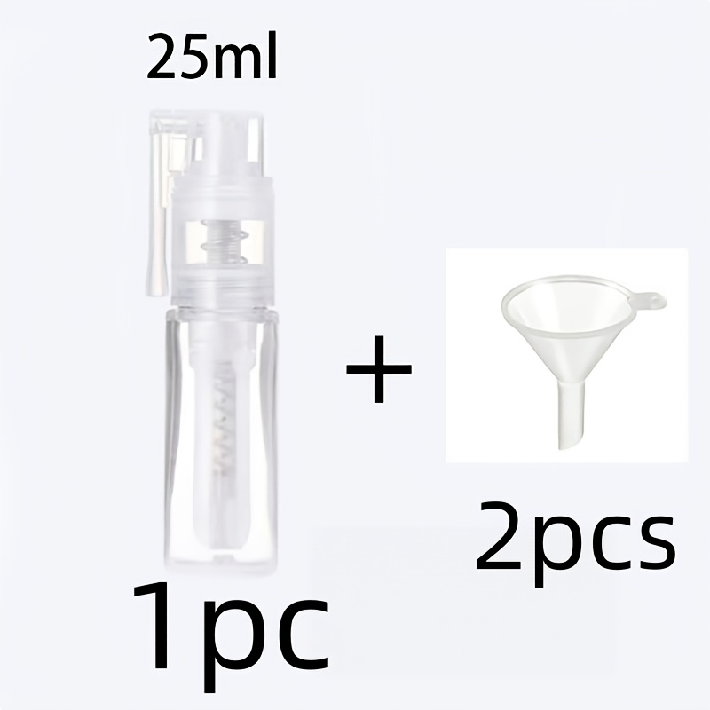 TEMU 1 Powder Spray Bottle With 2 Funnels, Cosmetic Powder Dispenser Bottle With Locking Nozzle, Suitable For Cosmetic Powder Packaging