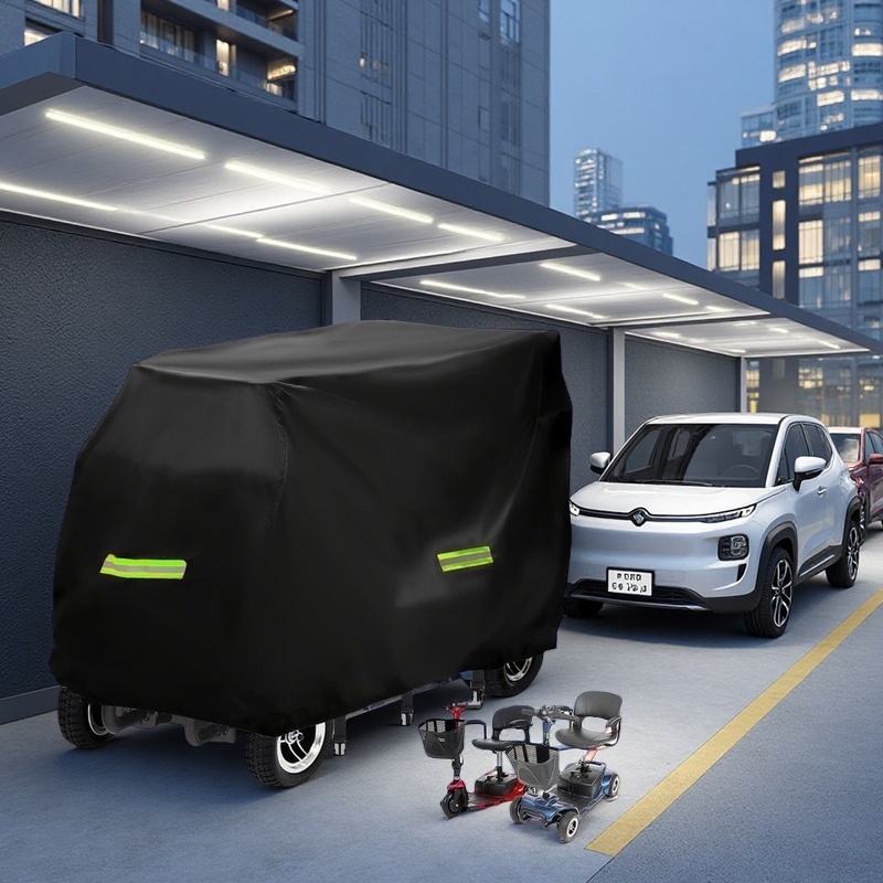 TEMU Housse de protection pour trottinette électrique d'extérieur VECOO, compatible avec les trottinettes de à 3 et 4 roues, mesurant 57 pouces de