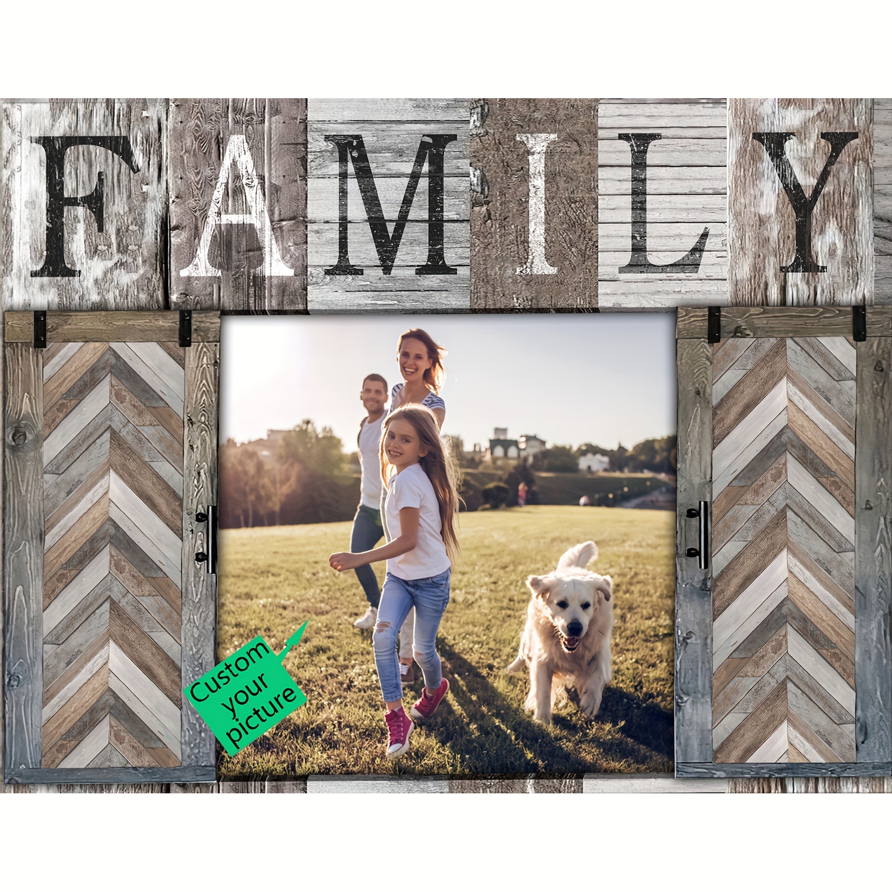 

Custom Canvas Family Photo - Personalized Farmhouse Wall Decor, Perfect Valentine's Gift, 11.8"x15.7, Room Decor