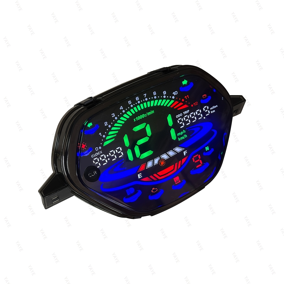   digital instrument cluster with odometer speedometer and tachometer suitable for honda   100 ex5 class1 cx dx wave nf 100   motorcycles