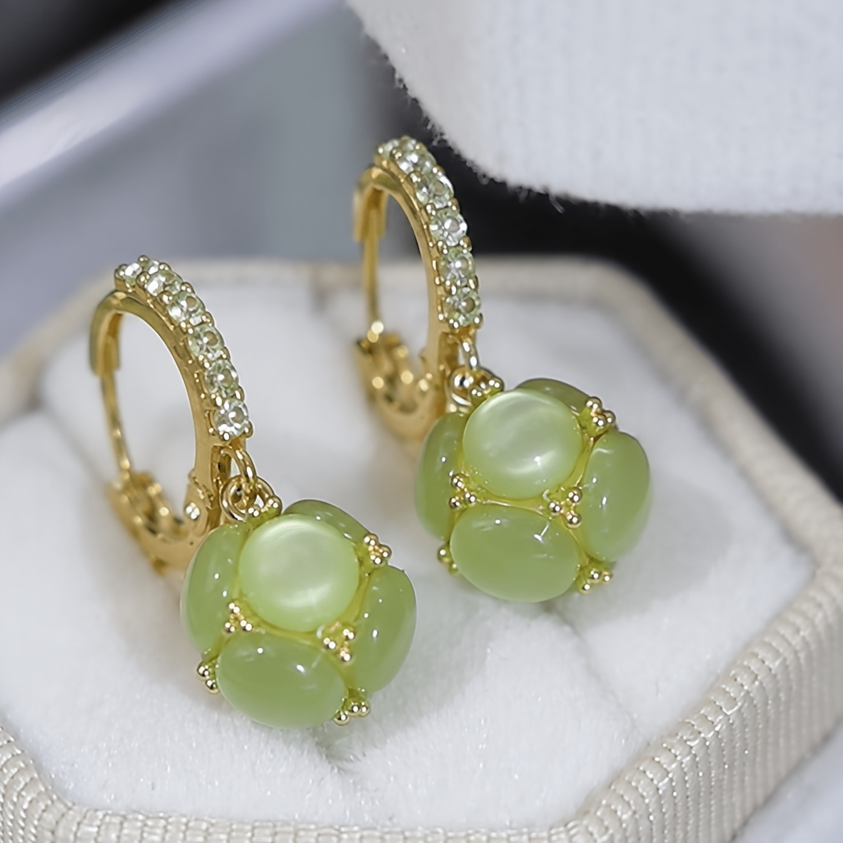 TEMU Elegant Spherical Drop Earrings - Allergy-friendly, , Luxury, Ideal Gift For Women - Suitable For , Everyday Use, And
