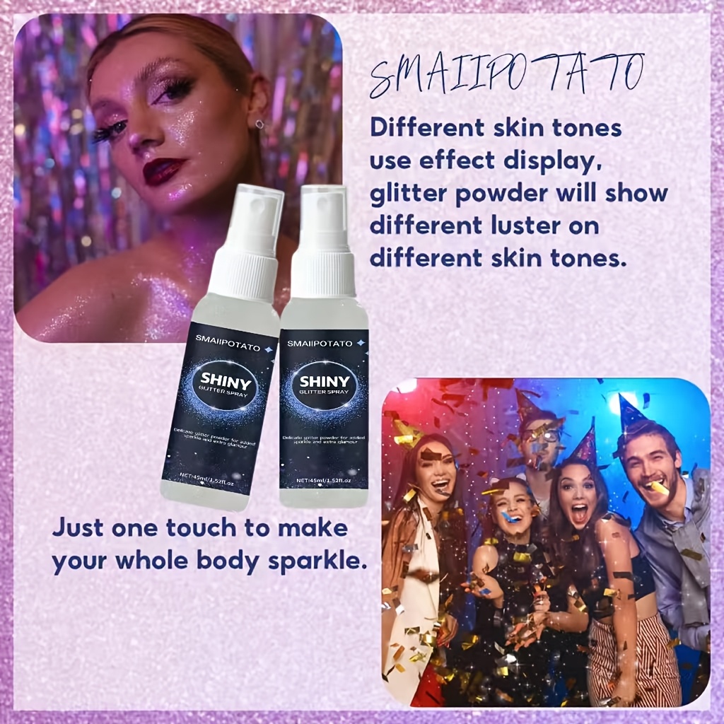 a shimmering highlight spray for hair that offers gentle anti     moisturizing for hair face body and collarbone   holiday and wedding celebrations Product details 2